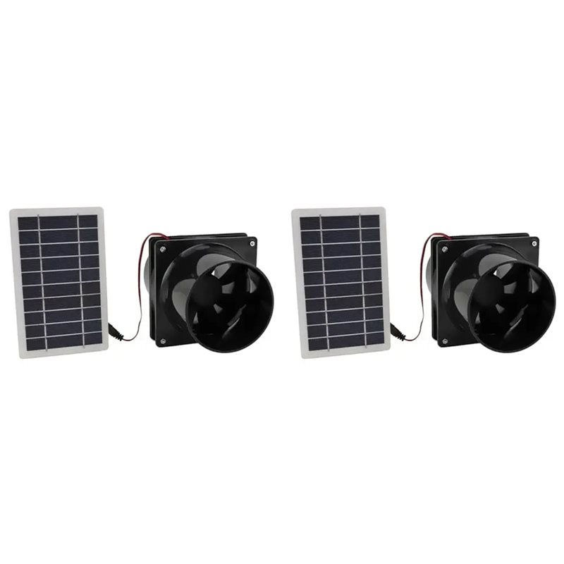Kitchen Gadgets Exhaust Fan - 【MİKTARANLIK ALETLERİ】2X Güneş Enerjili Egzoz Fanı