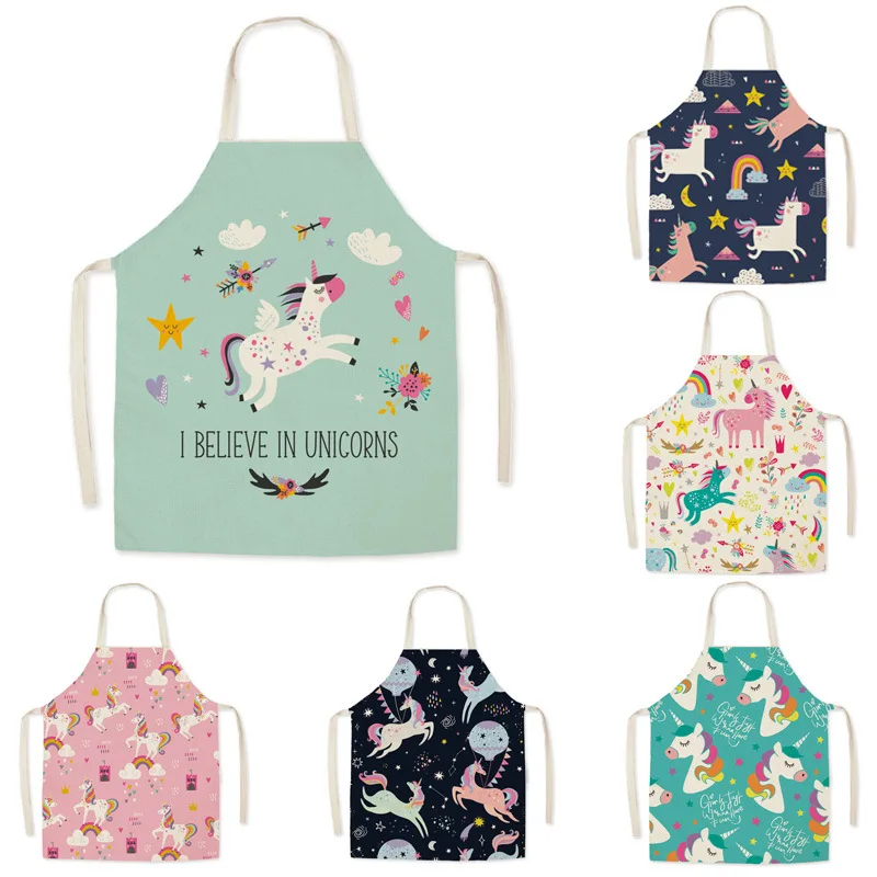 Kitchen Gadgets China - Karikatür Unicorn moda pamuk keten kumaş
