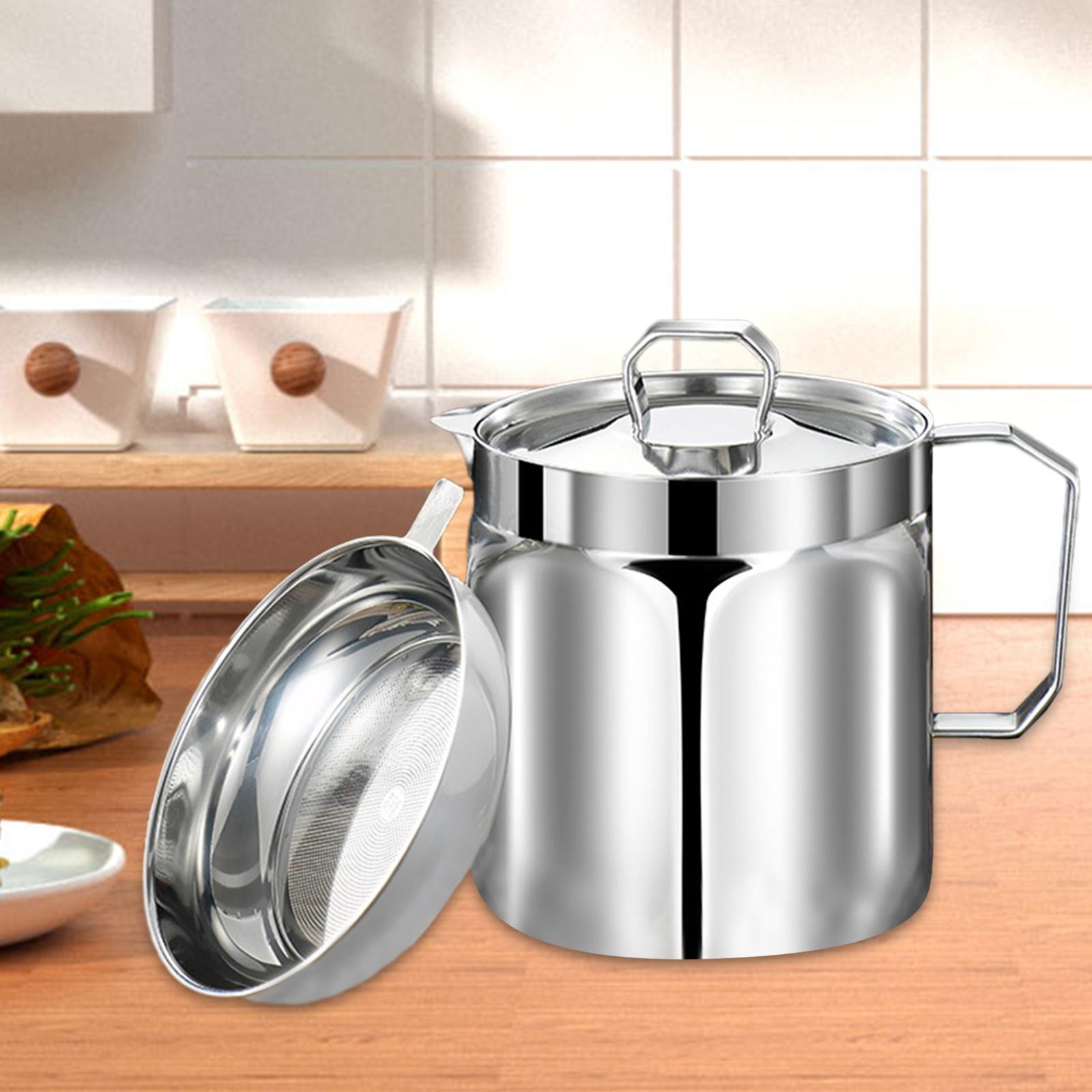 Kitchen Gadgets Store - Pişirme yağı saklama kabı ayırıcı yağ