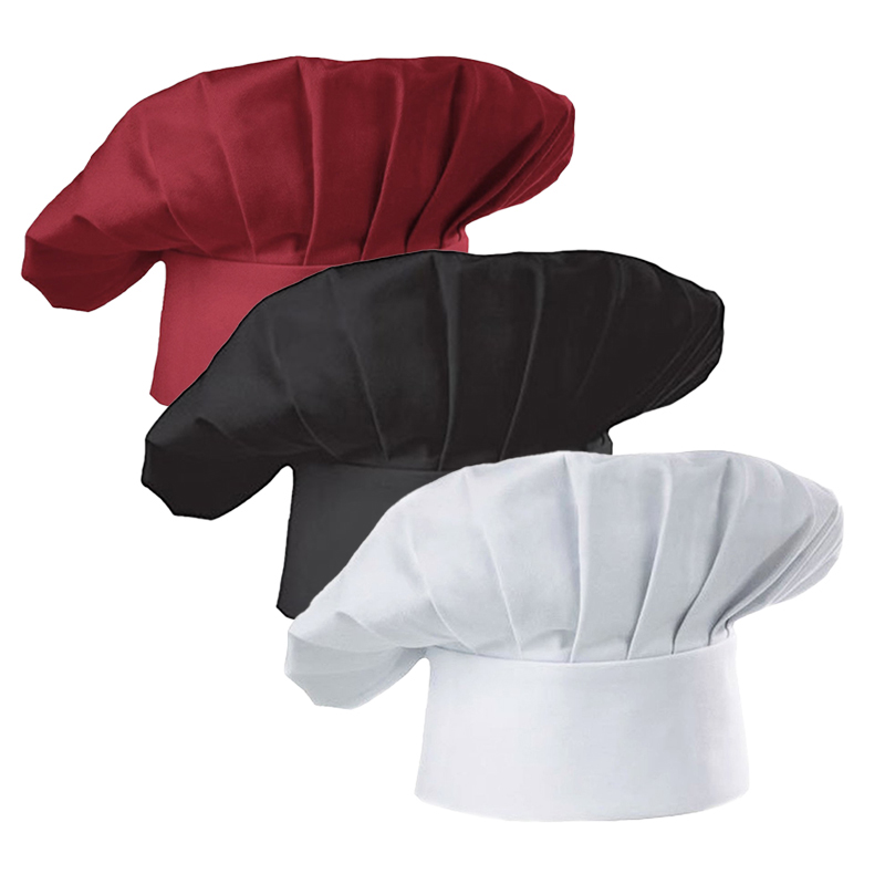 Kitchen Gadgets China - 3 adet High22cm aşçı şapkası beyaz
