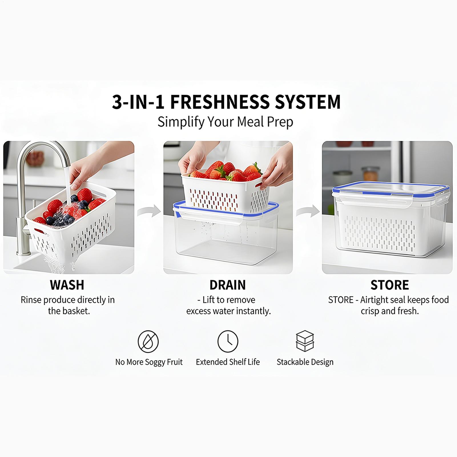 4'ü 1 Arada Gıda Saklama Kabı  - Food Storage Containers incelemesi ve fiyatı