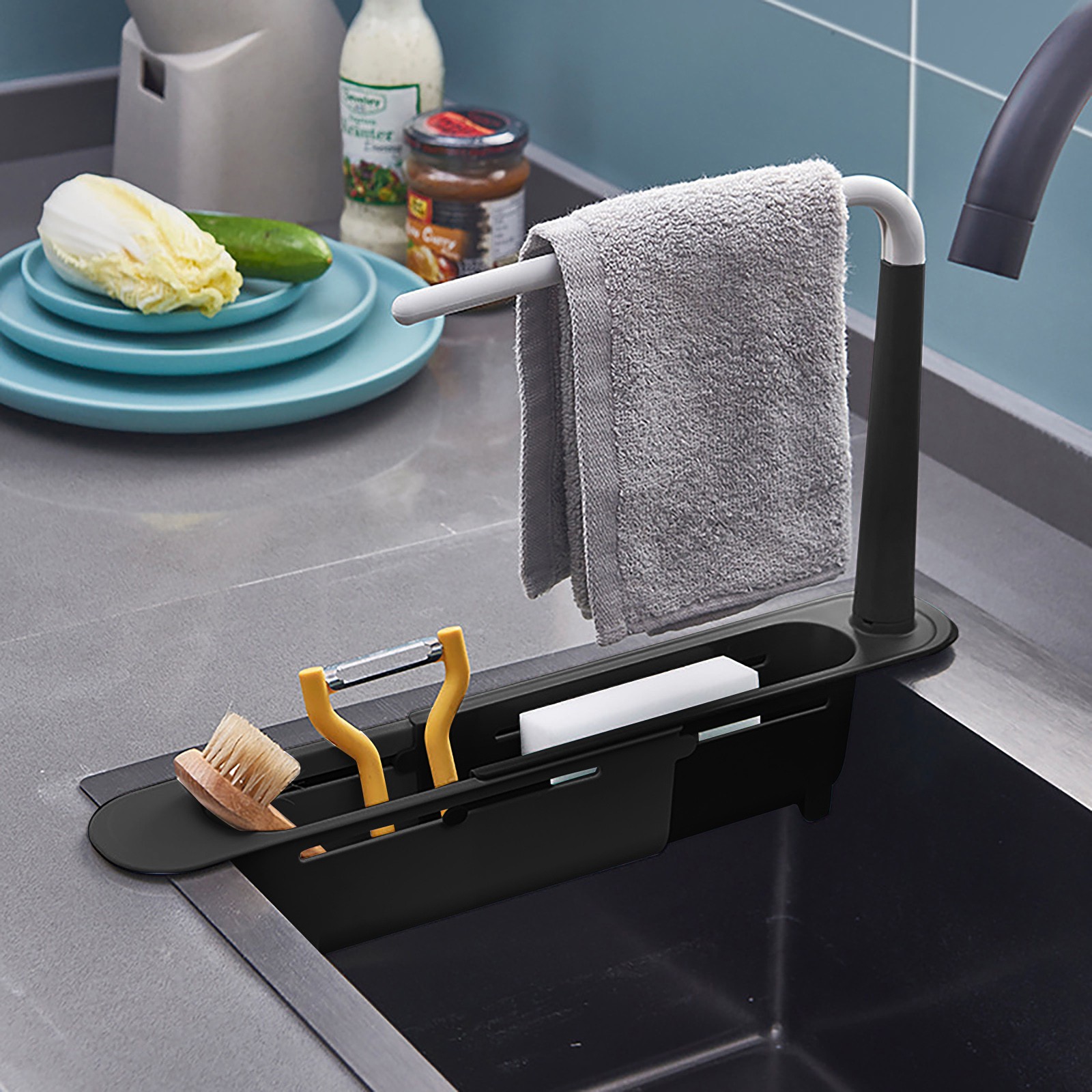 Elescopic lavabo raf süzgeç ra - Kitchen Gadgets For Seniors incelemesi ve fiyatı