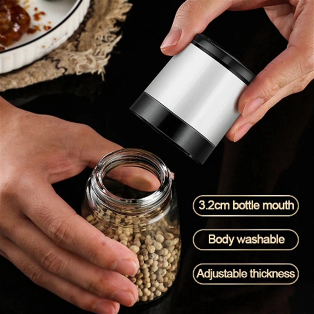 Manuel Tuz Karabiber Öğütücü Ş - Kitchen Gadgets Usa incelemesi ve fiyatı